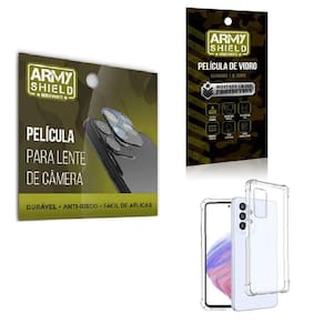 Película De Câmera E Tela Samsung A53 E Capinha Anti Shock