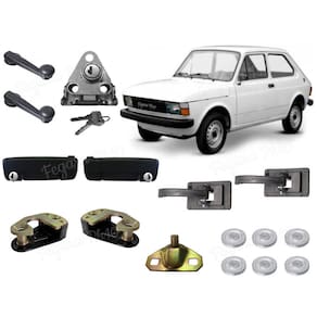 Kit Fiat 147 Fecho + Maçanetas + Batentes + Maquina