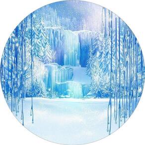 Painel Redondo 3D Sublimado Inverno Frd-5989