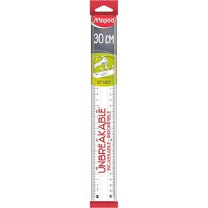 Regua De Poliestireno Study Unbreakable Cristal 30Cm