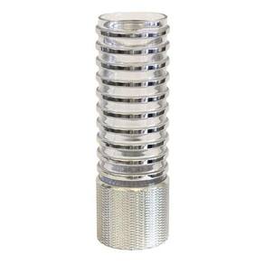 Vaso De Vidro Decorativo Anéis Prateados 51 X 17
