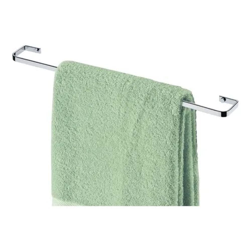 Porta Toalha Toalheiro Parede Cromado Banho 60Cm