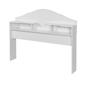 Cabeceira Para Cama de Casal Box Evelyn Branco