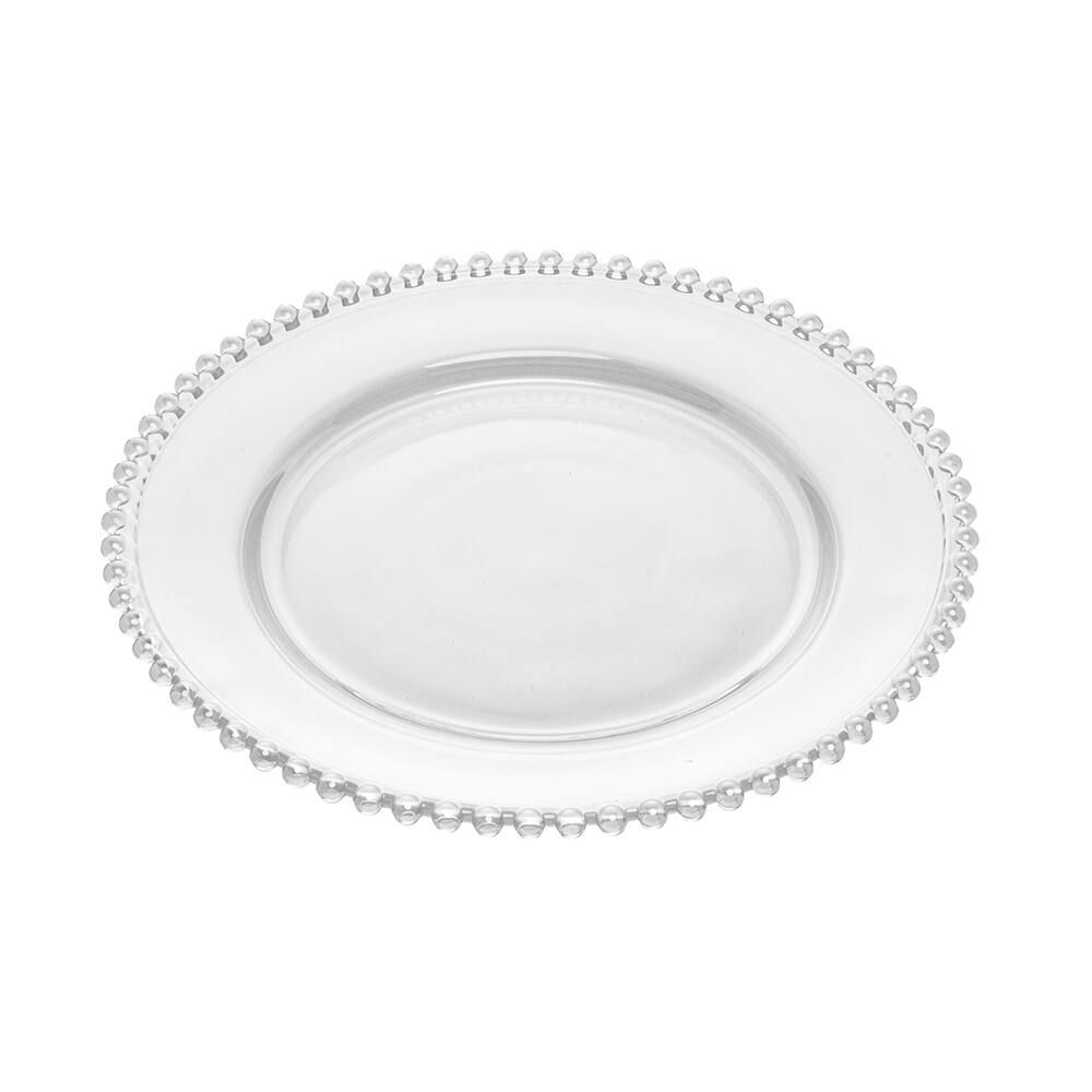 Prato de Cristal Wolff Linha Pearl 28cm