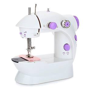Mini Máquina De Costura Portátil - Cor Branco