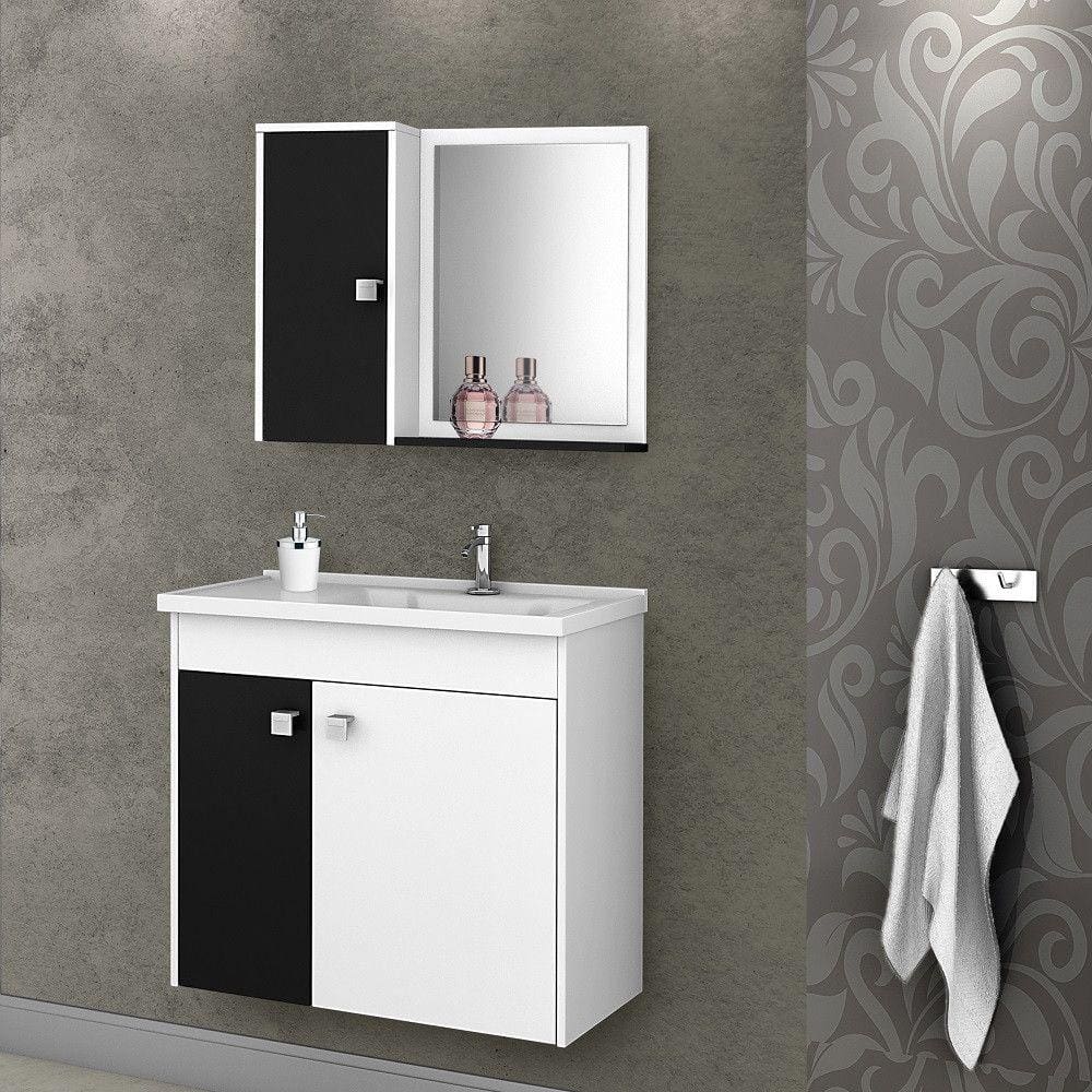 Conjunto Banheiro 3 Portas MDF Munique Bechara