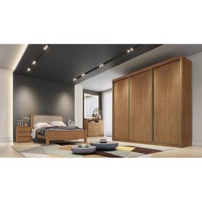 Guarda Roupa Casal 3 Portas 6 Gavetas - Londres-Cumaru - Móveis Novo Horizonte