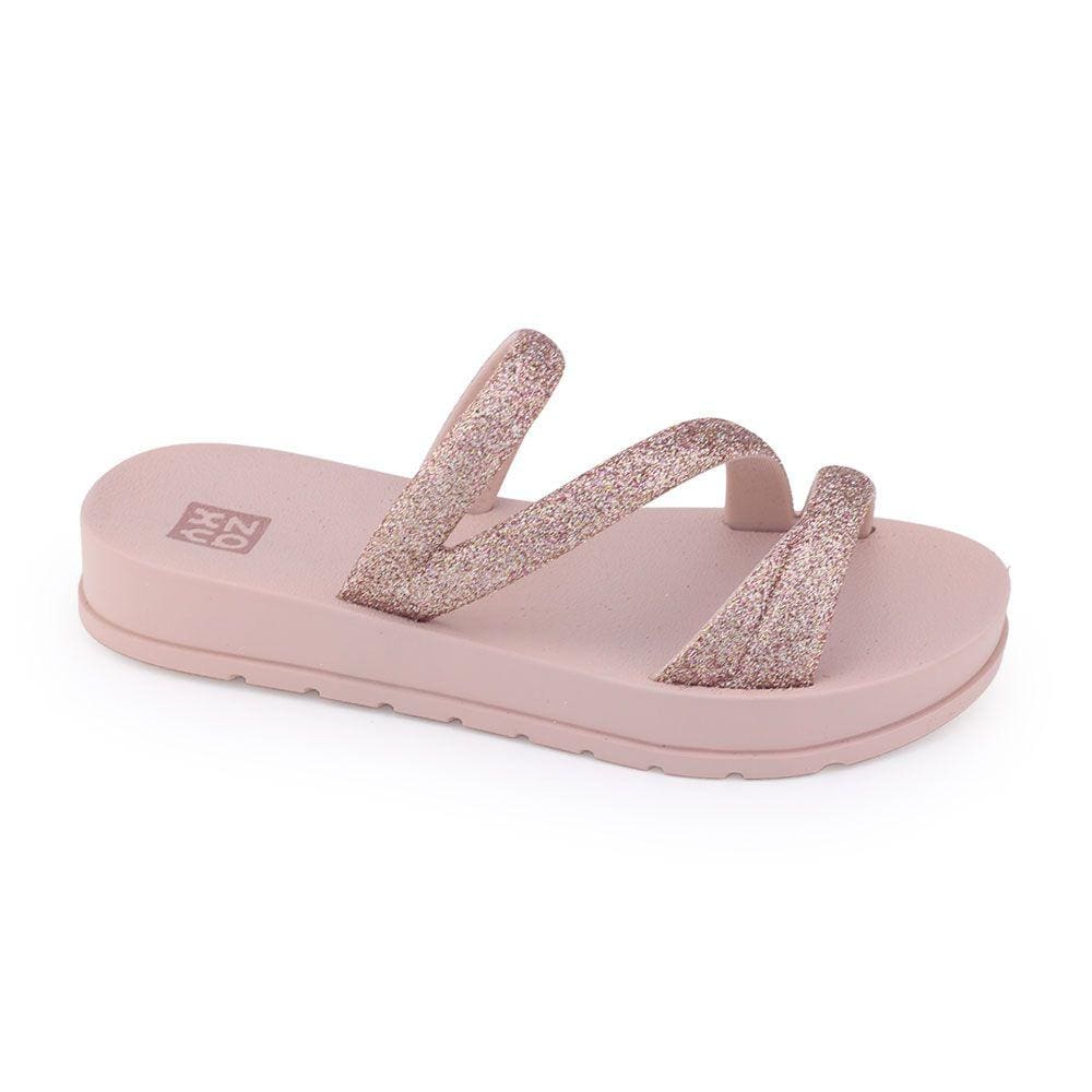 Chinelo infantil mna Zaxy 19008 Grendene Glitter tira brilho
