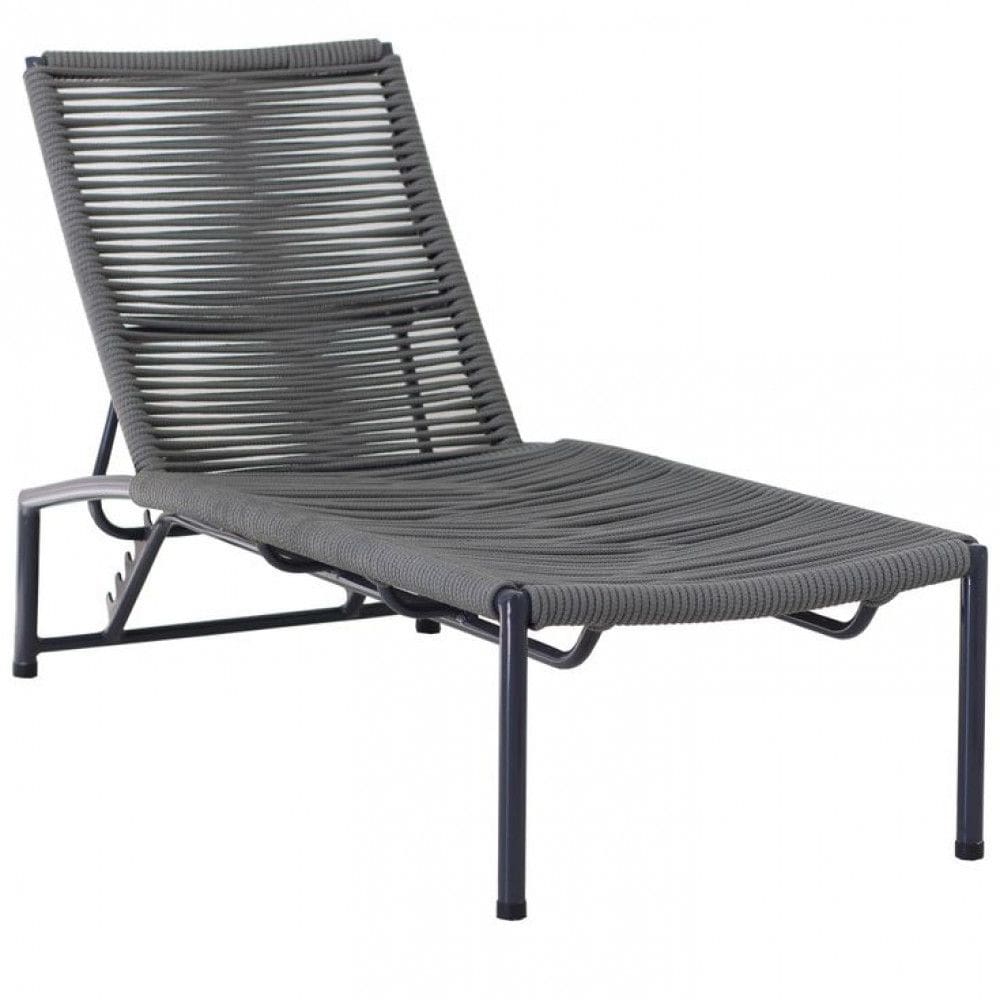 Espreguiçadeira Tokyo Alumínio Corda Náutica Regulagem Trama