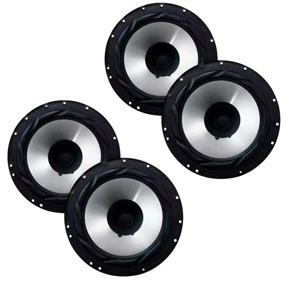 Kit 4 Alto Falantes Coaxiais 6 Bomber Montadoras - 200 Watts Rms