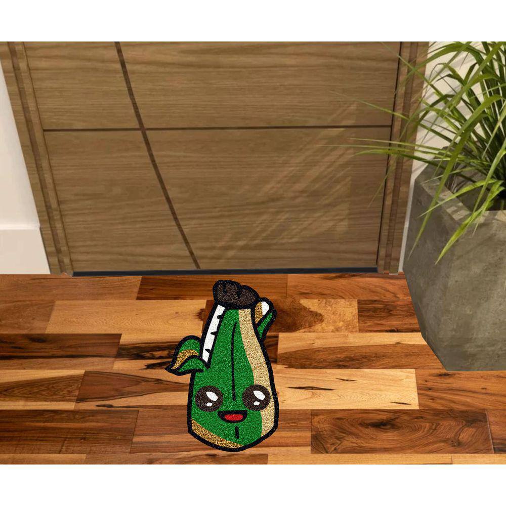 Tapete Banana Verde, Divertido Formato E Rostinho.