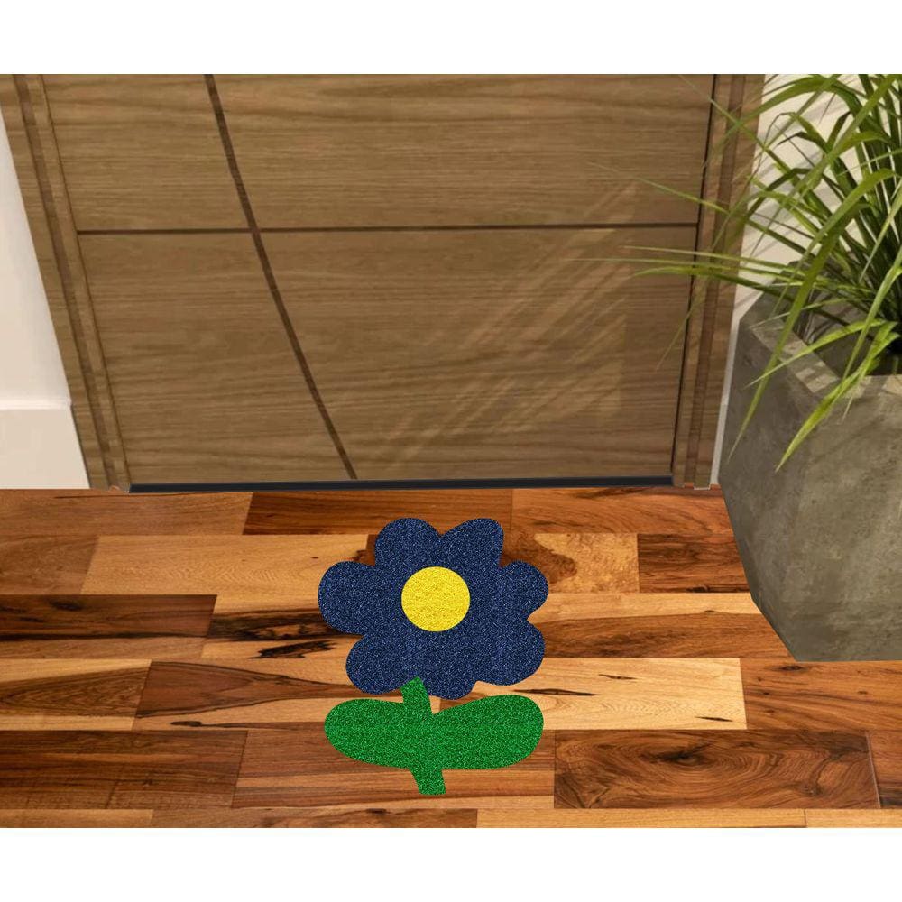 Tapete Capacho Flor No Formato, Para Decoração De Quarto, Dala, Varandas.