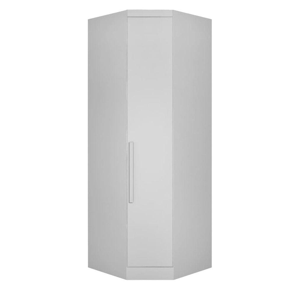 Modulado Canto Oblíquio 1 Porta - Linea-Branco - Móveis Novo Horizonte