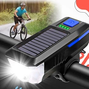 Farol de Bicicleta LED T6 - 3 Modos - Buzina 120dB - [cor]