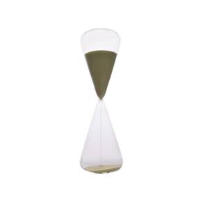 Ampulheta Decorativa Vidro Areia Amarelo 30cm HJ3007 BTC