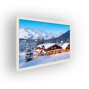 Quadro Decorativo MDF 20x28 c/ Moldura Snow House