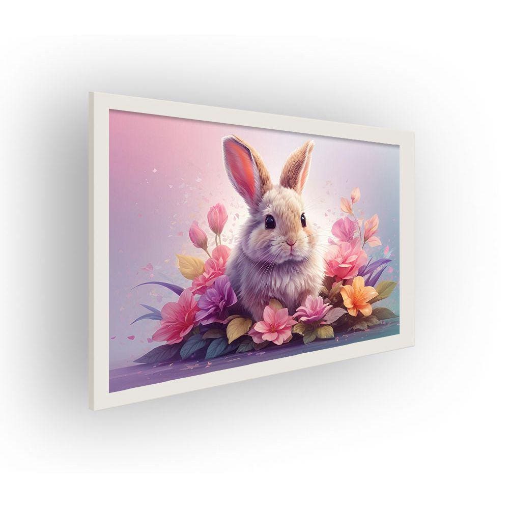 Quadro Decorativo MDF 20x28 c/ Moldura Coelhinho