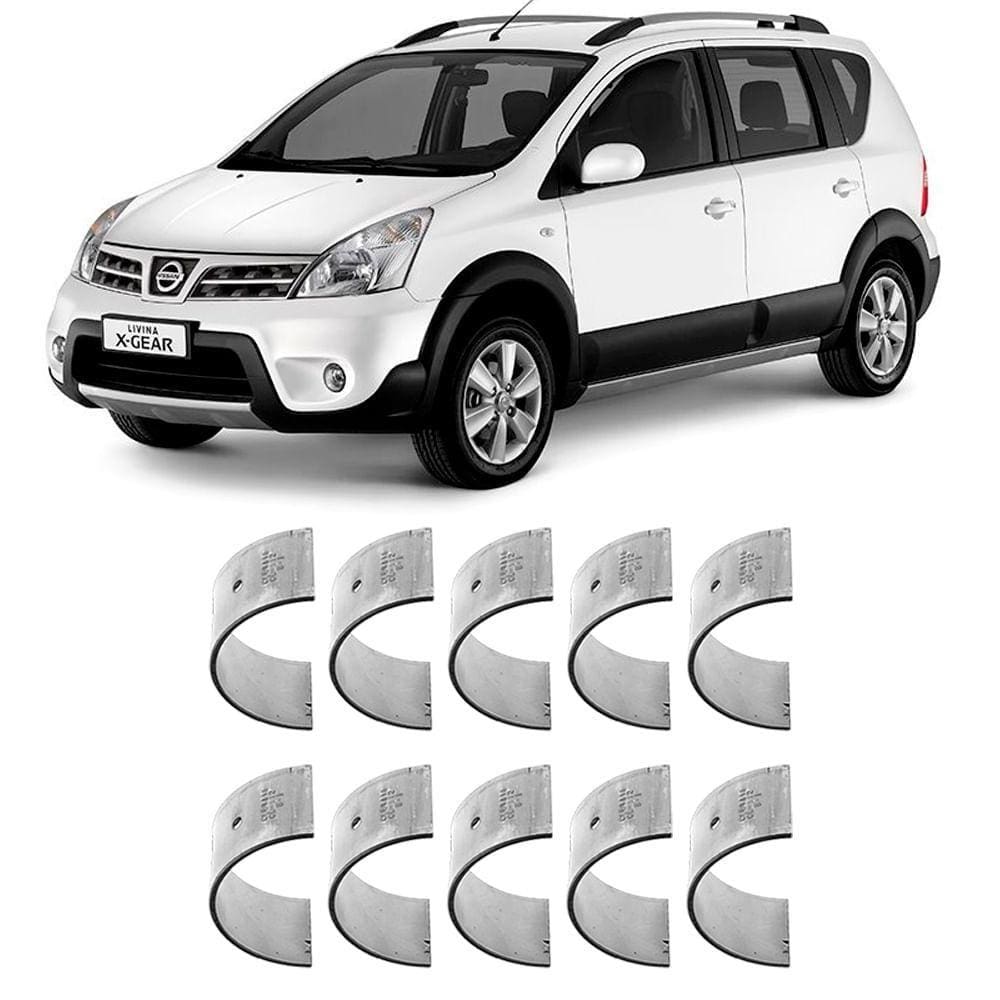 Bronzina Casquilho Mancal 0.25 Nissan Livina 1.6 16V 2010 a 2014 Metal Leve BC-676
