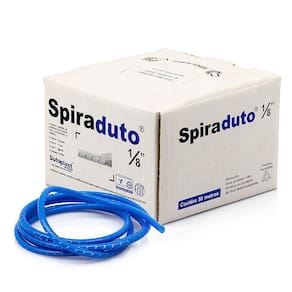 Organizador De Fios E Cabos Spiraduto 1/8 Azul - 15 Mt