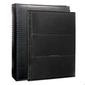 Álbum Fichário 20 Folhas Para Selos 3 Espaços 28x21 Cobra Fosco XL