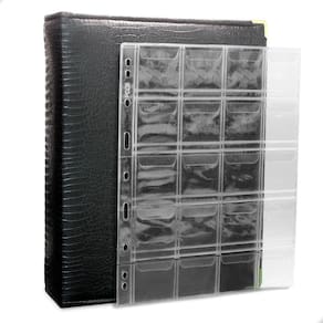 Álbum Fichário 30 Folhas Para 600 Moedas 28x21 Cobra Fosco XL