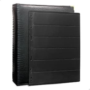Álbum Fichário 50 Folhas Para Selos 6 Espaços 28x21 Cobra Fosco XL