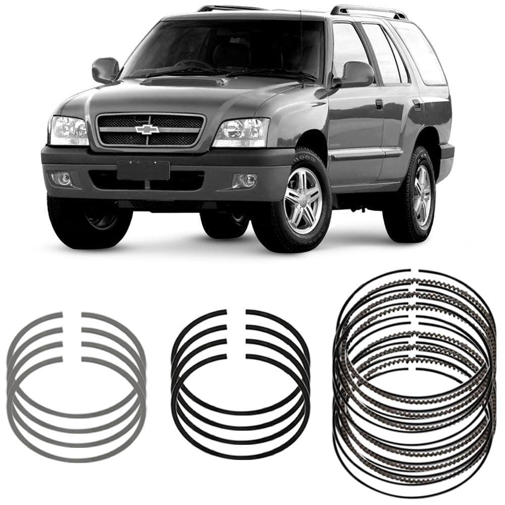 Jogo Anel Segmento 0.50 Blazer S10 Vectra 2.4 2000 a 2016 Metal Leve STA8038