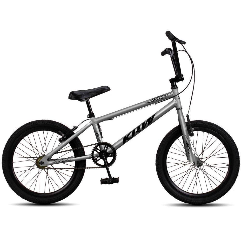 Bicicleta Krw Cross Aro 20 Rígida 1 Marcha - Azul/prata