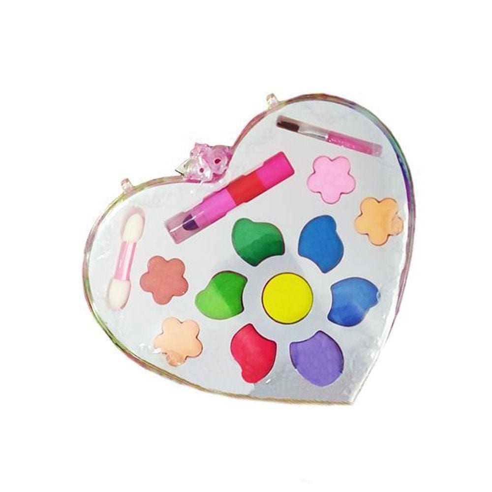Estojo Maquiagem Infantil Crianças Coração Paleta 11 Cor Nº5