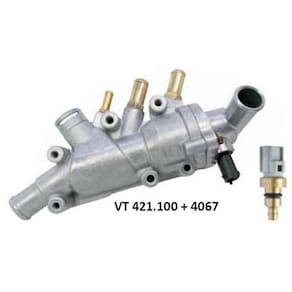 Kit Válvula Termostática + Plug Temperatura Ecosport Focus Ka 1.6 Fiesta 1.0 1.6 - MTEK20018
