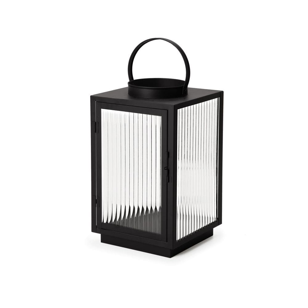 Lanterna Em Metal E Vidro 38Cm