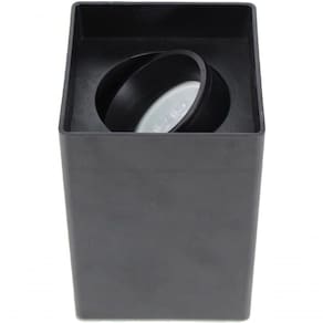 Spot Clean Quadrado Sobrepor Preto - Bivolt