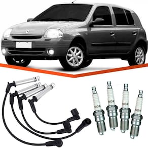 Kit Vela E Cabo Vela Ignição Clio 1.6 98 A 2002 Ngk