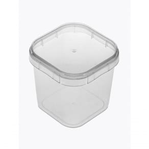 Bolo No Pote Quadrado 220ml C-50 Unidades Plast.