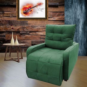 Poltrona Reclinável Sala Quarto Amamentação Azera Verde
