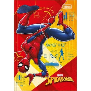 Caderno Brochura Grande Universitário Spider-Man 48 Folhas - Tilibra