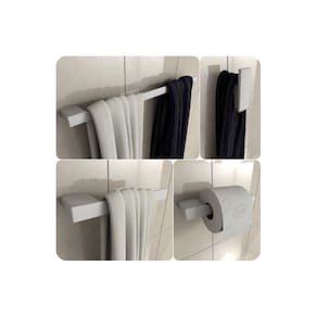Kit De Acessórios De Banheiro Branco F.Master 4 Peças