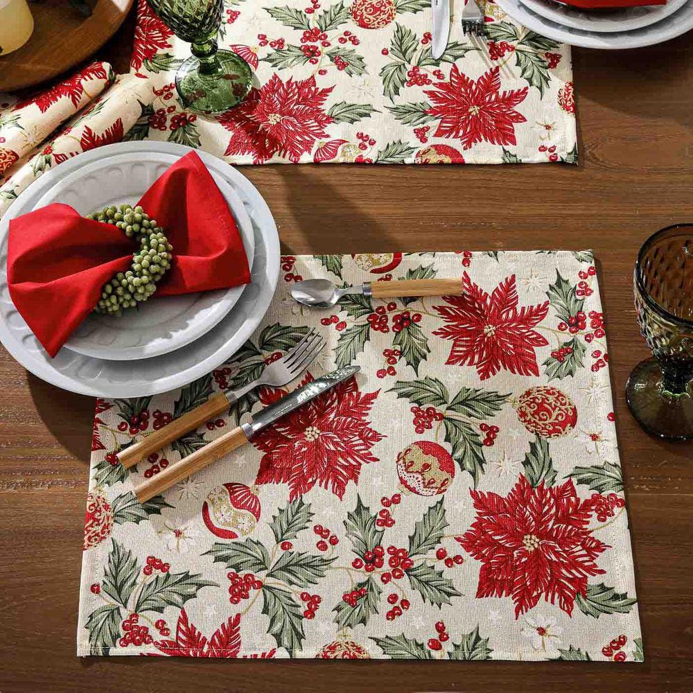 Jogo Americano Natalino 6 Lugares Patchwork Dohler Natal 106