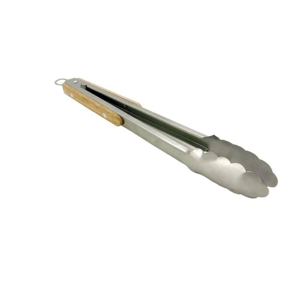 Pegadores Inox com Cabo Bambu 27 cm Mimo Style - Jogo com 2