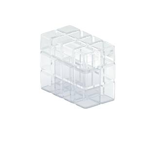 Caixa Organizadora Bisotê 6 Divisórias Cristal 18x10x10CM