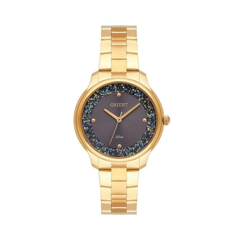 Relógio Feminino Aço Inoxidável 34mm Quartzo Madrepérola