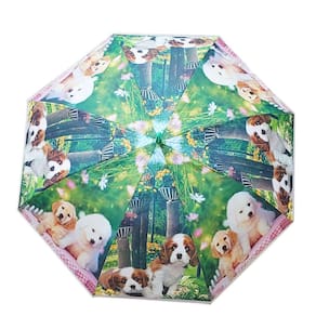 Guarda Chuva Estampa Pet Abertura Automática - Modelo Cachorro