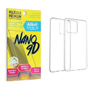 Capinha Moto G84 + Película 9D Indestrutível - Armyshield