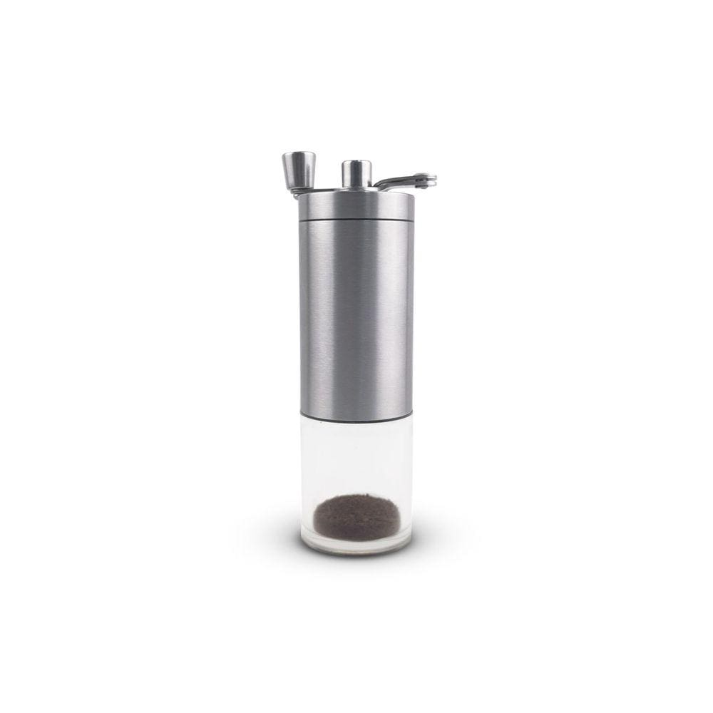 Moedor De Café Manual Em Aço Inox e Cerâmica Com Ajuste De Moagem Recipiente de Acrílico Portátil