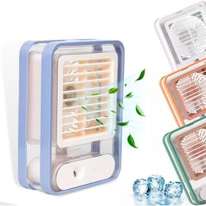 Ventilador Portátil Umidificador - 3 Velocidades - USB