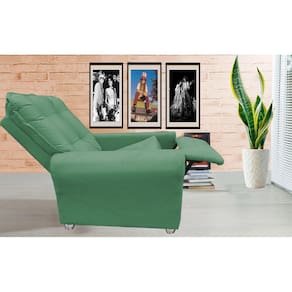 Poltrona Reclinavel Sala De Estar Astra Amamentação Verde