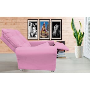 Poltrona Reclinavel Sala De Estar Astra Amamentação Rosa