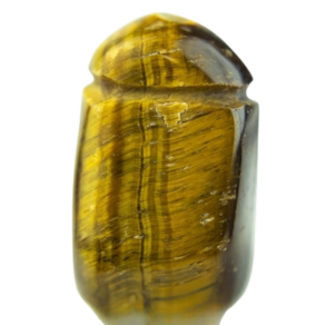 Colar Pedra Rolada Olho de Tigre Difusor Aromaterapia