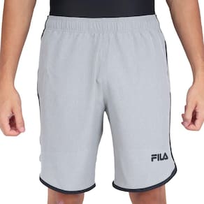 Bermuda Fila Curve Blend 7,5 Masculina - Cinza Claro e Preto