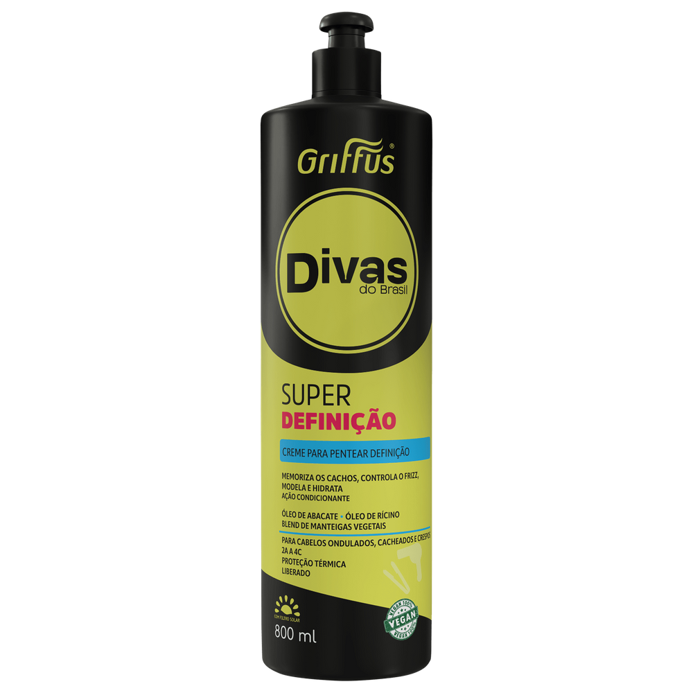 Griffus Divas do Brasil Super Definição - Creme de Pentear 800ml